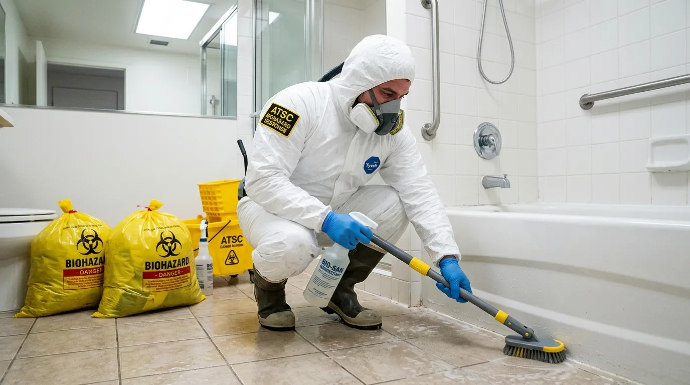 Decontamination equipment deployed for Blood Cleanup in Cochituate